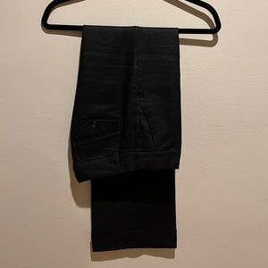 JCrew Black Linen Pants with Cuff, Bootleg, Low Rise, Size 0 Petite